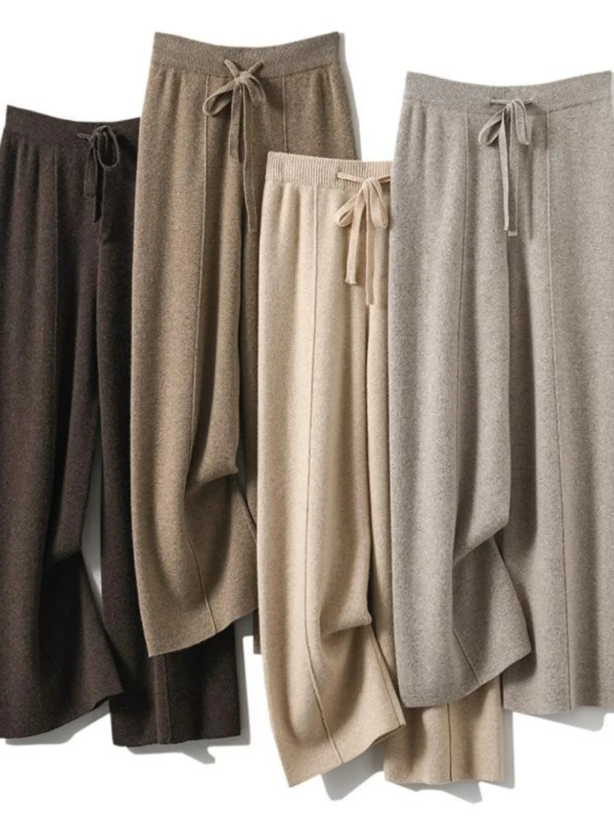 Korean Style High Waist Wide Leg Pants Loose Knitted Warm Color Women's Casual Trousers Polyester Fiber Long Pants
Korean Style High Waist Wide Leg Pants Loose Knitted Warm Color Women's Casual Trousers Polyester Fiber Long Pants