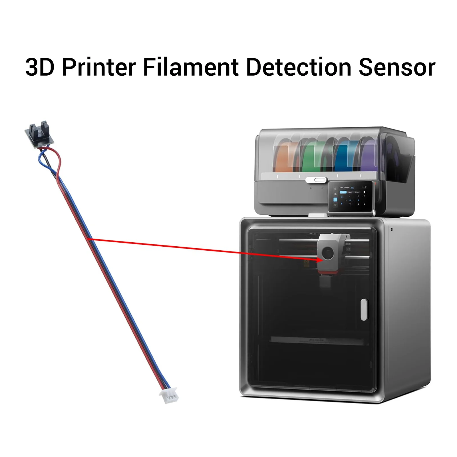 2PCS Filament Detection Sensor Replacement for Anycubic Kobra S1 S1 Combo S1C Series 3D Printers Filament Break Runout Sensor
2PCS Filament Detection Sensor Replacement for Anycubic Kobra S1 S1 Combo S1C Series 3D Printers Filament Break Runout Sensor