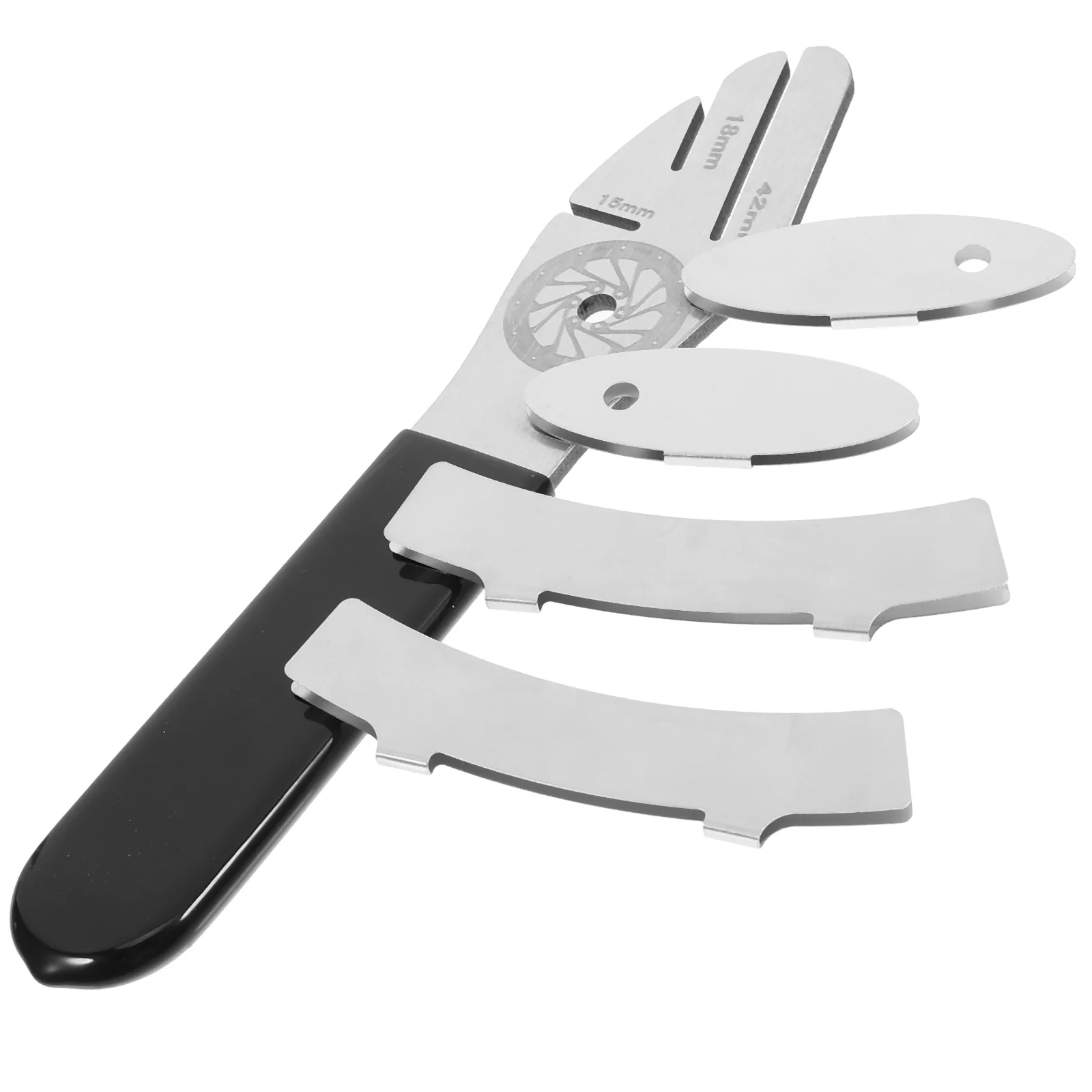 1 set Stainless Steel Disc Brake Rotor Tool Oval Arc Adjustment Plates Bike Wrench Long Handle Repair Device for Mountain Bikes
1 set Stainless Steel Disc Brake Rotor Tool Oval Arc Adjustment Plates Bike Wrench Long Handle Repair Device for Mountain Bikes