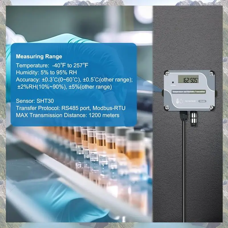 N75R-RS485 Датчик температуры и влажности Modbus RTU Датчик температуры Цифровой промышленный датчик температуры и влажности Настенный монтаж
N75R-RS485 Датчик температуры и влажности Modbus RTU Датчик температуры Цифровой промышленный датчик температуры и влажности Настенный монтаж