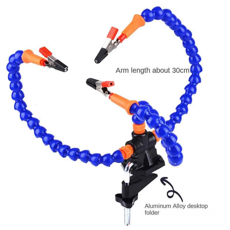 Table Clamp Soldering Station with 5 Flexible Arms Soldering Iron Holder PCB Welding Repair Tools Vise Hand(5 Claws)
Table Clamp Soldering Station with 5 Flexible Arms Soldering Iron Holder PCB Welding Repair Tools Vise Hand(5 Claws)