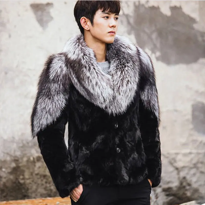 Faux Fur Men's Silver Fox Fur Mink Fur One Faux Fur Jacket Mink Fur Coat New Special Offer
Faux Fur Men's Silver Fox Fur Mink Fur One Faux Fur Jacket Mink Fur Coat New Special Offer