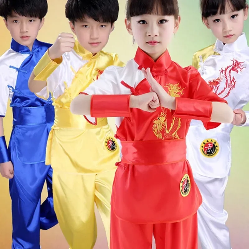 Children Chinese Traditional Wushu Clothing for Kids Martial Arts Uniform Kung Fu Suit Girls Boys Stage Performance Costume Set
Children Chinese Traditional Wushu Clothing for Kids Martial Arts Uniform Kung Fu Suit Girls Boys Stage Performance Costume Set