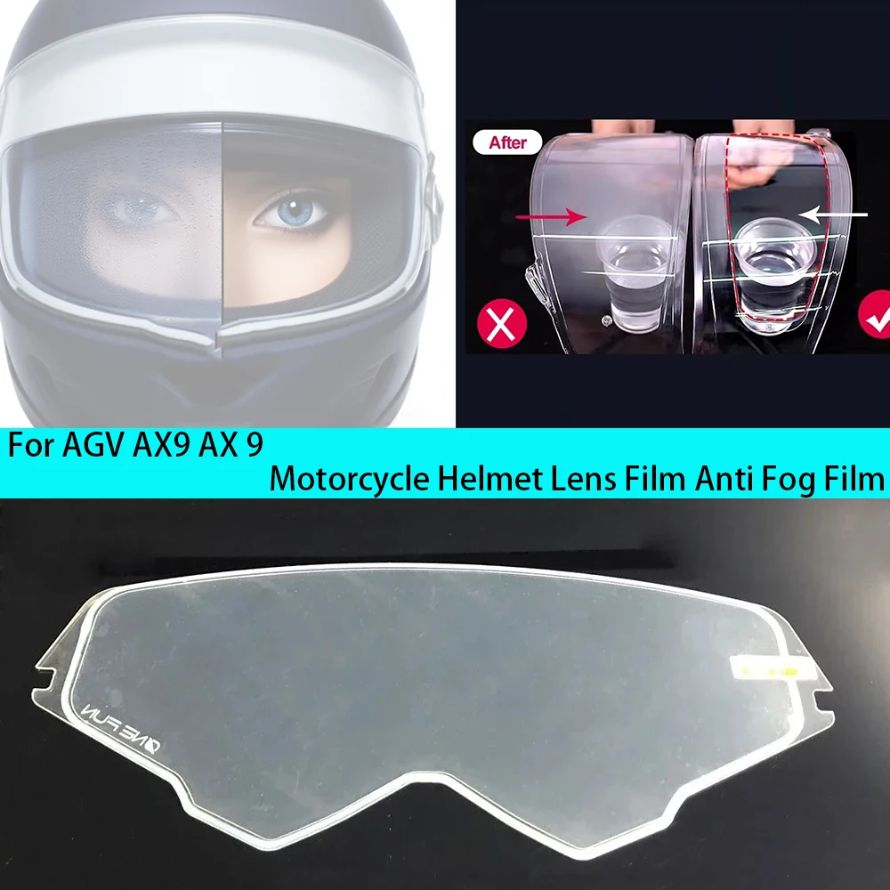 Motorcycle Helmet Lens Film Anti Fog Film Visor Shield Fog Resistant For AGV AX9 AX 9
Motorcycle Helmet Lens Film Anti Fog Film Visor Shield Fog Resistant For AGV AX9 AX 9