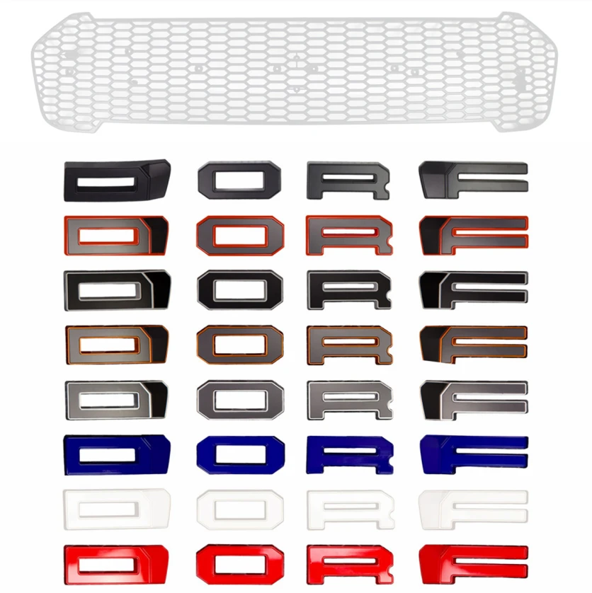 4 Letters for Modified Mesh Grill Grille For RANGER 2019-2020 T8 PX3 MK3 XL XL+ XLS XLT Limited WILDTRAK Pickup Trucks
4 Letters for Modified Mesh Grill Grille For RANGER 2019-2020 T8 PX3 MK3 XL XL+ XLS XLT Limited WILDTRAK Pickup Trucks
