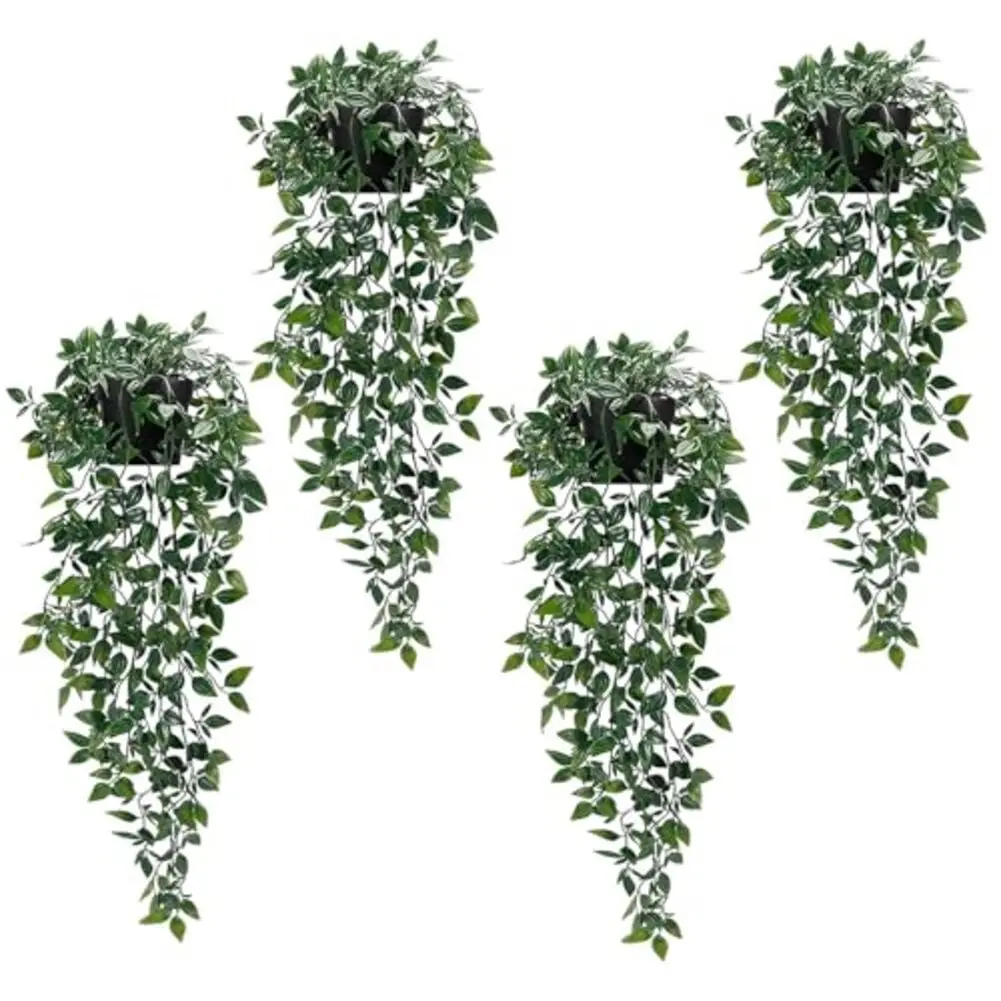 4 Piece Indoor Decorative Plant Set with Hanging Datura Vine Style for Enhancing Walls Ceilings and Bookshelf Dividers
4 Piece Indoor Decorative Plant Set with Hanging Datura Vine Style for Enhancing Walls Ceilings and Bookshelf Dividers
