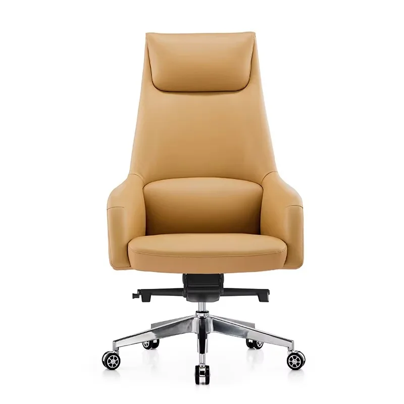 Вращающееся кресло из синтетической кожи с высокой спинкой, роскошное оранжевое офисное кресло для руководителя, офисные стулья для менеджера из искусственной кожи
Вращающееся кресло из синтетической кожи с высокой спинкой, роскошное оранжевое офисное кресло для руководителя, офисные стулья для менеджера из искусственной кожи
