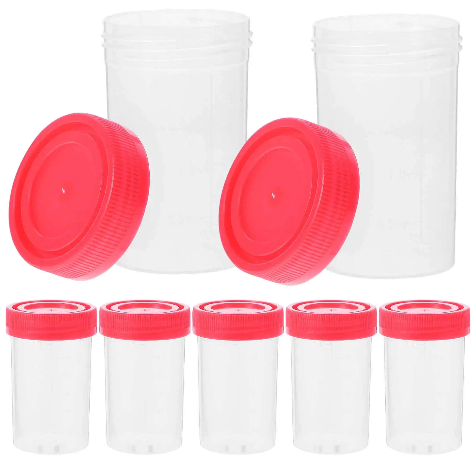 50 Pcs Urine Cup Receiver with Cover Specimen Container Plastic Sample Cups Lids Pp for Testing
50 Pcs Urine Cup Receiver with Cover Specimen Container Plastic Sample Cups Lids Pp for Testing