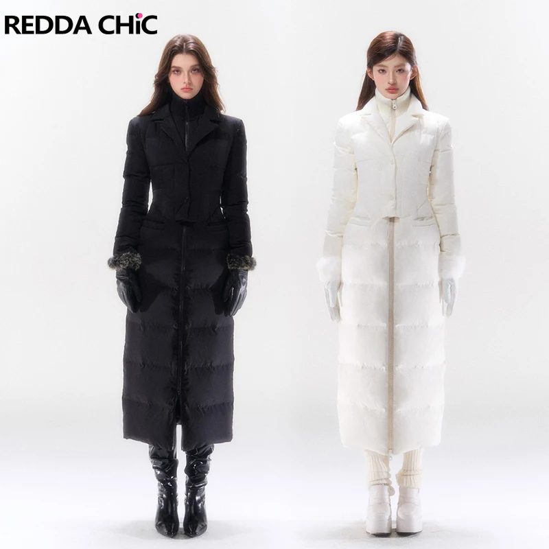 REDDACHiC Women Long Down Jacket Solid Casual Double Layered Irregular Turtleneck Quilted Coat Office Elegant Winter Outerwear
REDDACHiC Women Long Down Jacket Solid Casual Double Layered Irregular Turtleneck Quilted Coat Office Elegant Winter Outerwear