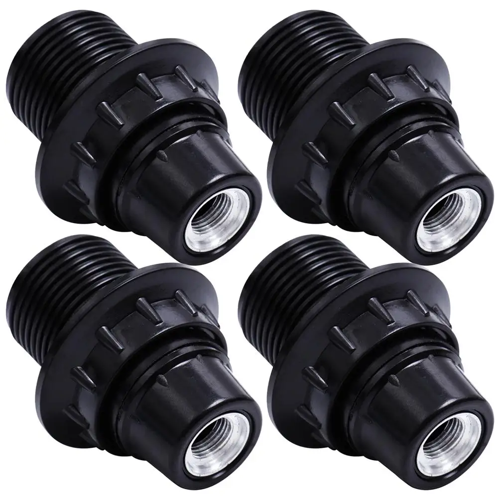 4pcs Lamp Socket Holder Light Bulb Outlet Aluminum Cap Regular Tube Black E14 Base Heat Resistant LED Lamp
4pcs Lamp Socket Holder Light Bulb Outlet Aluminum Cap Regular Tube Black E14 Base Heat Resistant LED Lamp