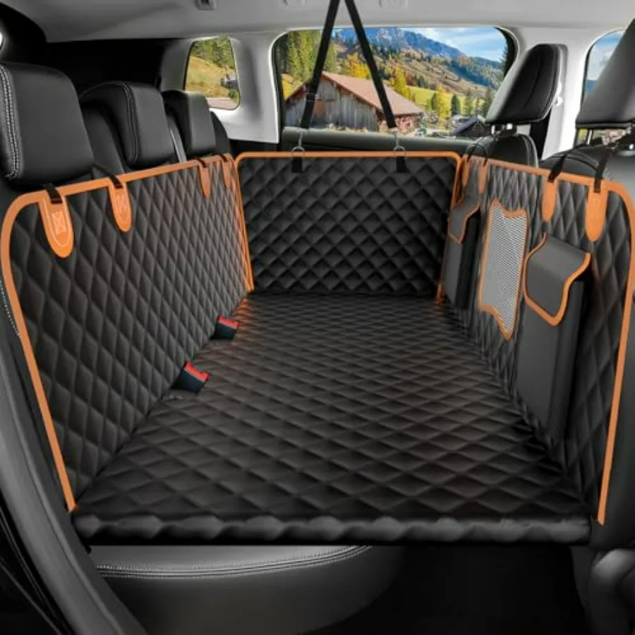 Dog Car Seat Cover for Back Seat Hard Bottom - Waterproof Back Seat Extender for Dogs Holds 500 lbs Scratch-Proof and Anti-Slip
Dog Car Seat Cover for Back Seat Hard Bottom - Waterproof Back Seat Extender for Dogs Holds 500 lbs Scratch-Proof and Anti-Slip