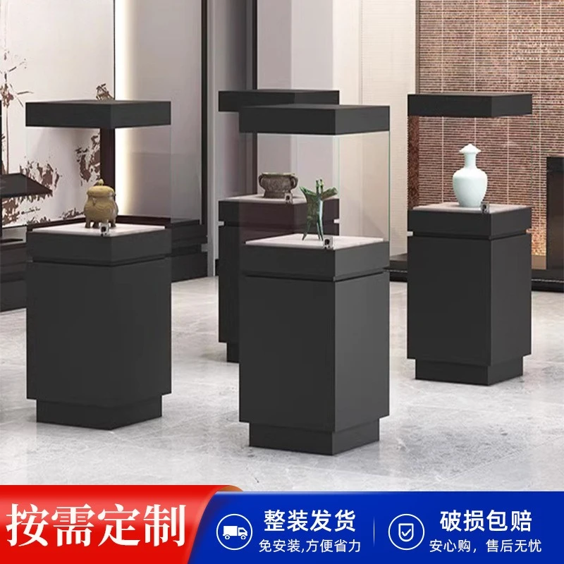 Antique cultural relics display cabinet Museum jewelry glass jade display cabinet
Antique cultural relics display cabinet Museum jewelry glass jade display cabinet