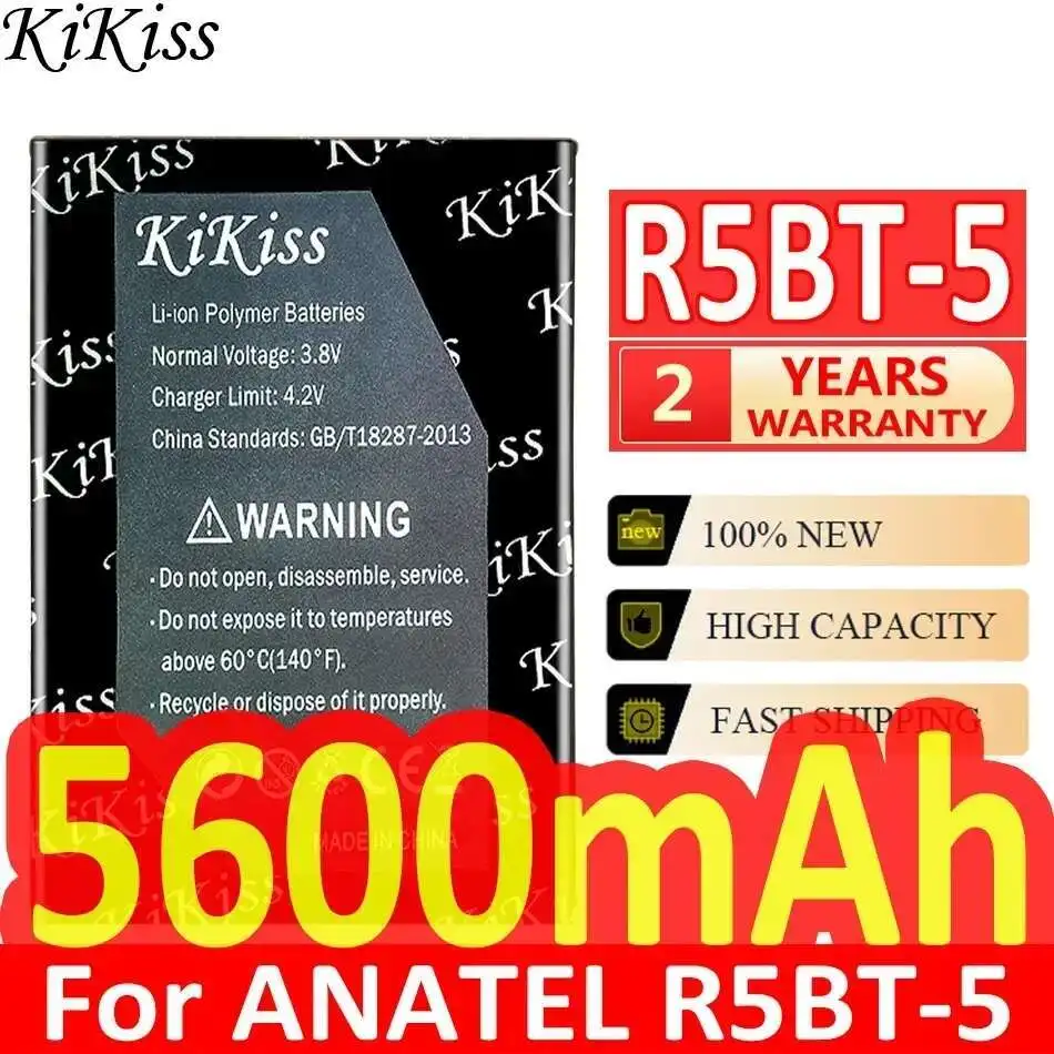 Аккумулятор мобильного телефона Anatel R5BT-5 для Oukitel C23 pro, экологически чистый, 5600 мАч
Аккумулятор мобильного телефона Anatel R5BT-5 для Oukitel C23 pro, экологически чистый, 5600 мАч