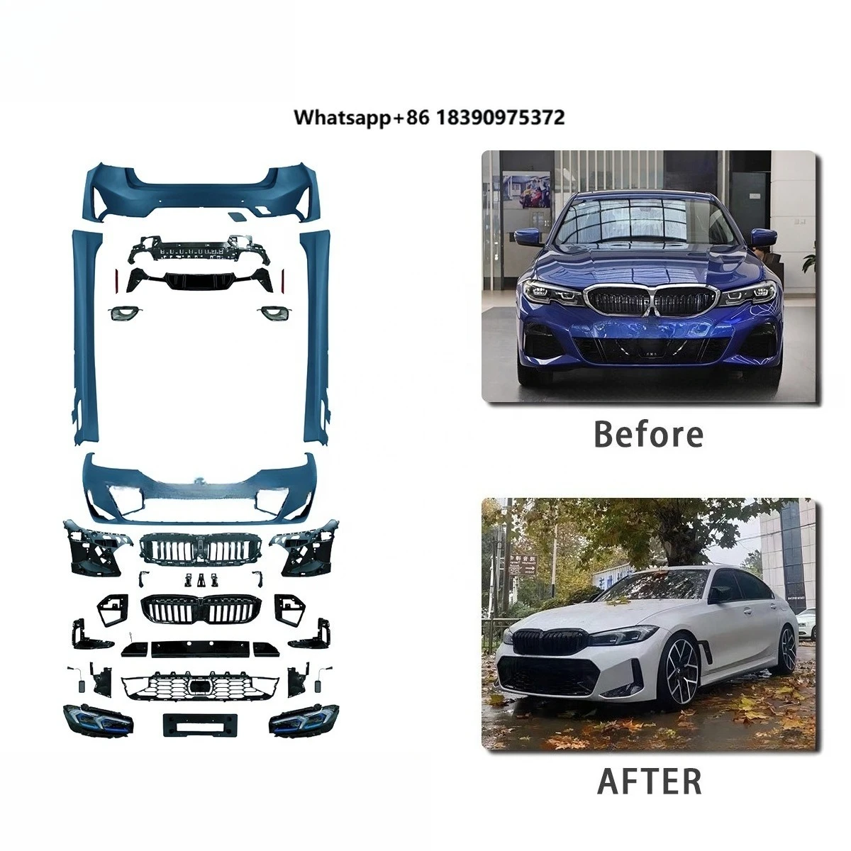 PP BODYKIT for 3 SERIES G20 2019-2022 Upgrade to G20 2023+ M-TECH STYLE | Perfect Match | OEM
PP BODYKIT for 3 SERIES G20 2019-2022 Upgrade to G20 2023+ M-TECH STYLE | Perfect Match | OEM