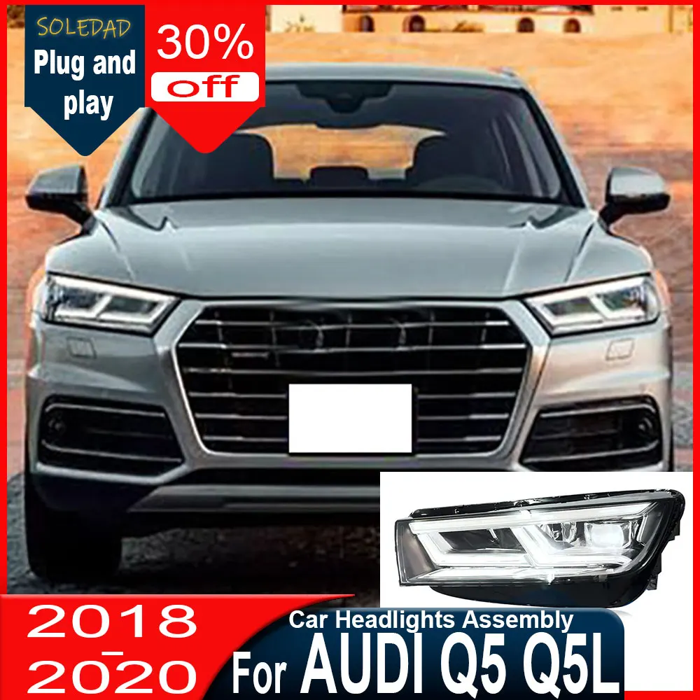 Car Headlight Assembly for Audi Q5 2018 2019 2020 Headlights Plug and Play with Full LED Upgrade Full Front Headlights
Car Headlight Assembly for Audi Q5 2018 2019 2020 Headlights Plug and Play with Full LED Upgrade Full Front Headlights