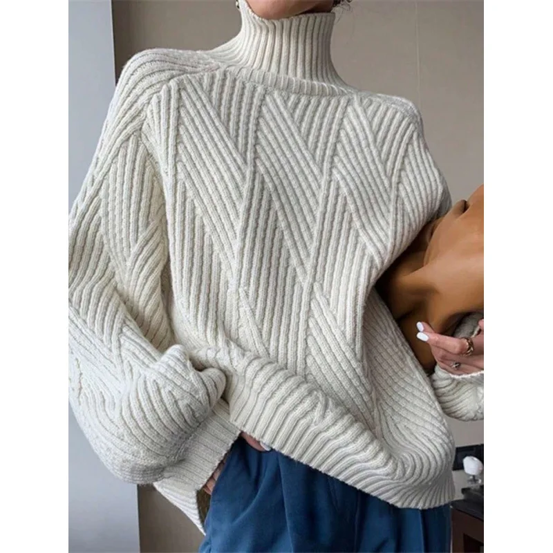 High Collar Lazy Style Sweater Ultra Thin Spring Women's Cashmere Sweater Comfortable Soft Neck Warm Fashionable Top
High Collar Lazy Style Sweater Ultra Thin Spring Women's Cashmere Sweater Comfortable Soft Neck Warm Fashionable Top