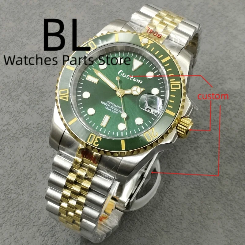 BLIGER индивидуальный логотип, роскошные 40 мм, двухцветные, золотые, с солнечными лучами, зеленый циферблат, NH35, автоматические механические часы для мужчин, 10 бар, сапфировое стекло
BLIGER индивидуальный логотип, роскошные 40 мм, двухцветные, золотые, с солнечными лучами, зеленый циферблат, NH35, автоматические механические часы для мужчин, 10 бар, сапфировое стекло