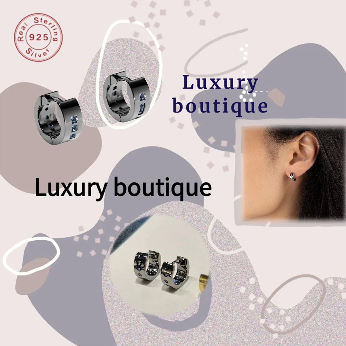 Solid Silver S925 Earrings Morse Code Women's Earrings Noble, Gorgeous and Generous Couple's Day Gift
Solid Silver S925 Earrings Morse Code Women's Earrings Noble, Gorgeous and Generous Couple's Day Gift