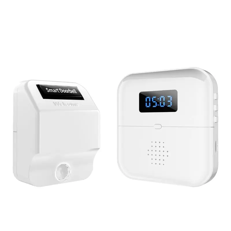 AB41-Wireless Motion Sensor Door Chime Intelligent Wireless Doorbell Welcome Doorbell For Home Business Store US PLUG
AB41-Wireless Motion Sensor Door Chime Intelligent Wireless Doorbell Welcome Doorbell For Home Business Store US PLUG