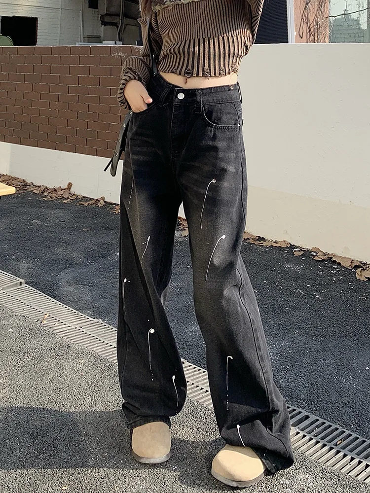Slergiri High Street Y2k Vintage Baggy Jeans Women's Washed Loose High Waisted Streetwear Harajuku Casual Straight Trousers
Slergiri High Street Y2k Vintage Baggy Jeans Women's Washed Loose High Waisted Streetwear Harajuku Casual Straight Trousers