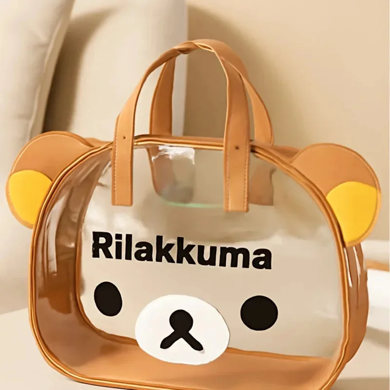 Kawaii Rilakkuma Transparent Bag – Fashionable Cartoon Printed Tote, Trendy One-Shoulder Handbag For Women
Kawaii Rilakkuma Transparent Bag – Fashionable Cartoon Printed Tote, Trendy One-Shoulder Handbag For Women