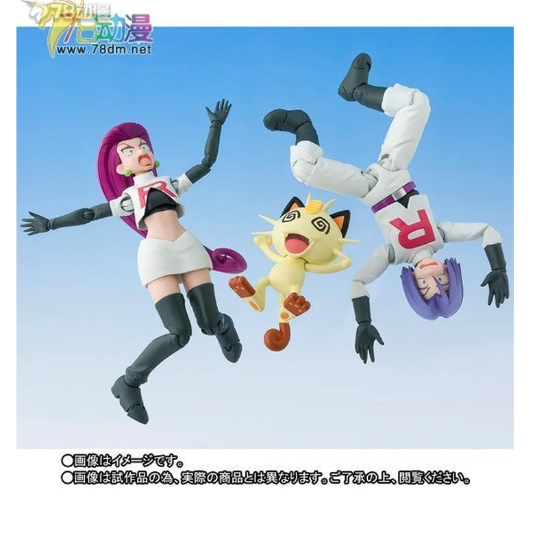 Bandai Original SHF POKÉMON SERIES ASH TEAM ROCKET Anime Action Figure Assembly Model Toys Collectible Ornaments Gift In Stock 
Bandai Original SHF POKÉMON SERIES ASH TEAM ROCKET Anime Action Figure Assembly Model Toys Collectible Ornaments Gift In Stock