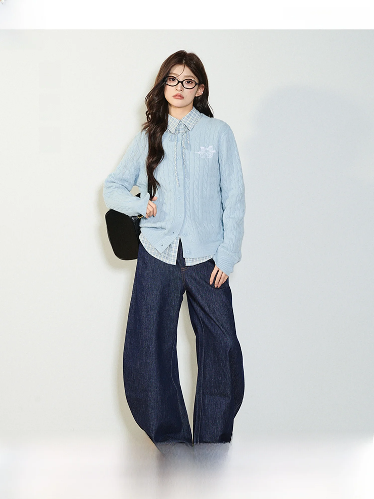 ay вязаный открытый кардиган женский ранний весенний новый свободный круглый Ne Long Sve Twist свитер с цветочным принтом повседневный простой слэ
ay вязаный открытый кардиган женский ранний весенний новый свободный круглый Ne Long Sve Twist свитер с цветочным принтом повседневный простой слэ