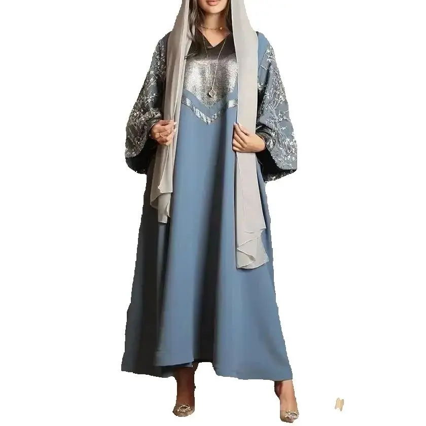 Elegant Sequin Abayas for Women Muslim Satin Maxi Dress Turkey Kaftan Dubai Arabic Robe Eid Djellaba Islam Jalabiya Caftan Abaya
Elegant Sequin Abayas for Women Muslim Satin Maxi Dress Turkey Kaftan Dubai Arabic Robe Eid Djellaba Islam Jalabiya Caftan Abaya
