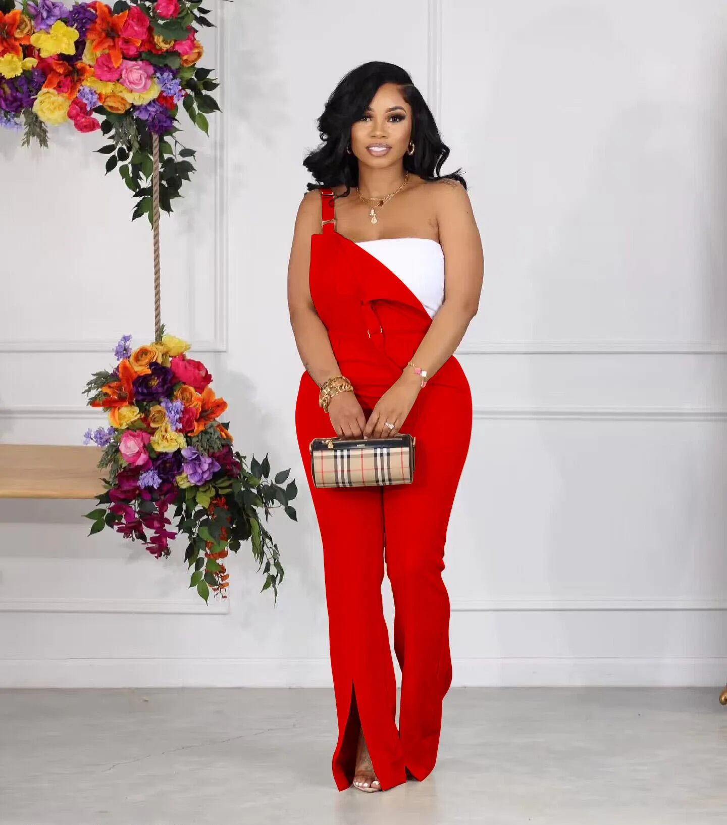 Women's Summer Autumn 2023 New Casual Suspender Jumpsuit Pocket Slit Trousers Solid Color Backless Romper Outdoor Streetwear
Women's Summer Autumn 2023 New Casual Suspender Jumpsuit Pocket Slit Trousers Solid Color Backless Romper Outdoor Streetwear