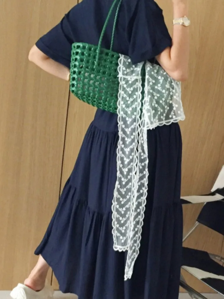 Korean chic French style style lapel tie waist cinching slimming big skirt dress with long skirt and belt vestidos
Korean chic French style style lapel tie waist cinching slimming big skirt dress with long skirt and belt vestidos