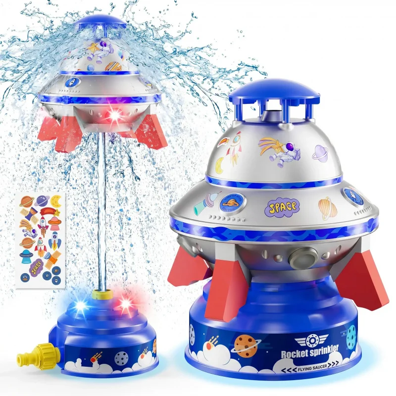 Levitating UFO Water Sprinkler Outdoor Garden Toy LED Light Rotating Spray Sprayer Summer Backyard Cooling Play Toy for Kids Dog
Levitating UFO Water Sprinkler Outdoor Garden Toy LED Light Rotating Spray Sprayer Summer Backyard Cooling Play Toy for Kids Dog