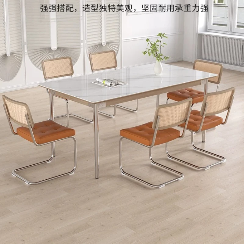 CX retro dining table rock slab glossy cream wind log color, retro rectangular western table
CX retro dining table rock slab glossy cream wind log color, retro rectangular western table