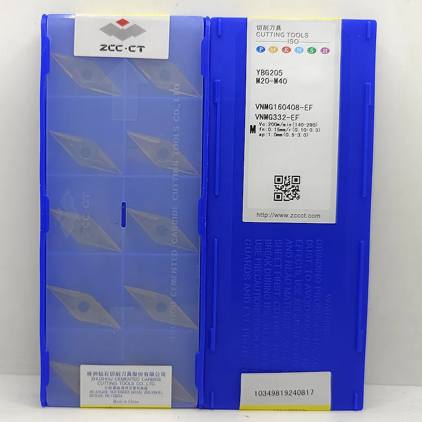 VNMG160404-EF YBG205/VNMG160408-EF YBG205/VNMG160412-EF YBG205 ZCC.CT CNC blade carbide inserts turning tools inserts 10pcs/box
VNMG160404-EF YBG205/VNMG160408-EF YBG205/VNMG160412-EF YBG205 ZCC.CT CNC blade carbide inserts turning tools inserts 10pcs/box