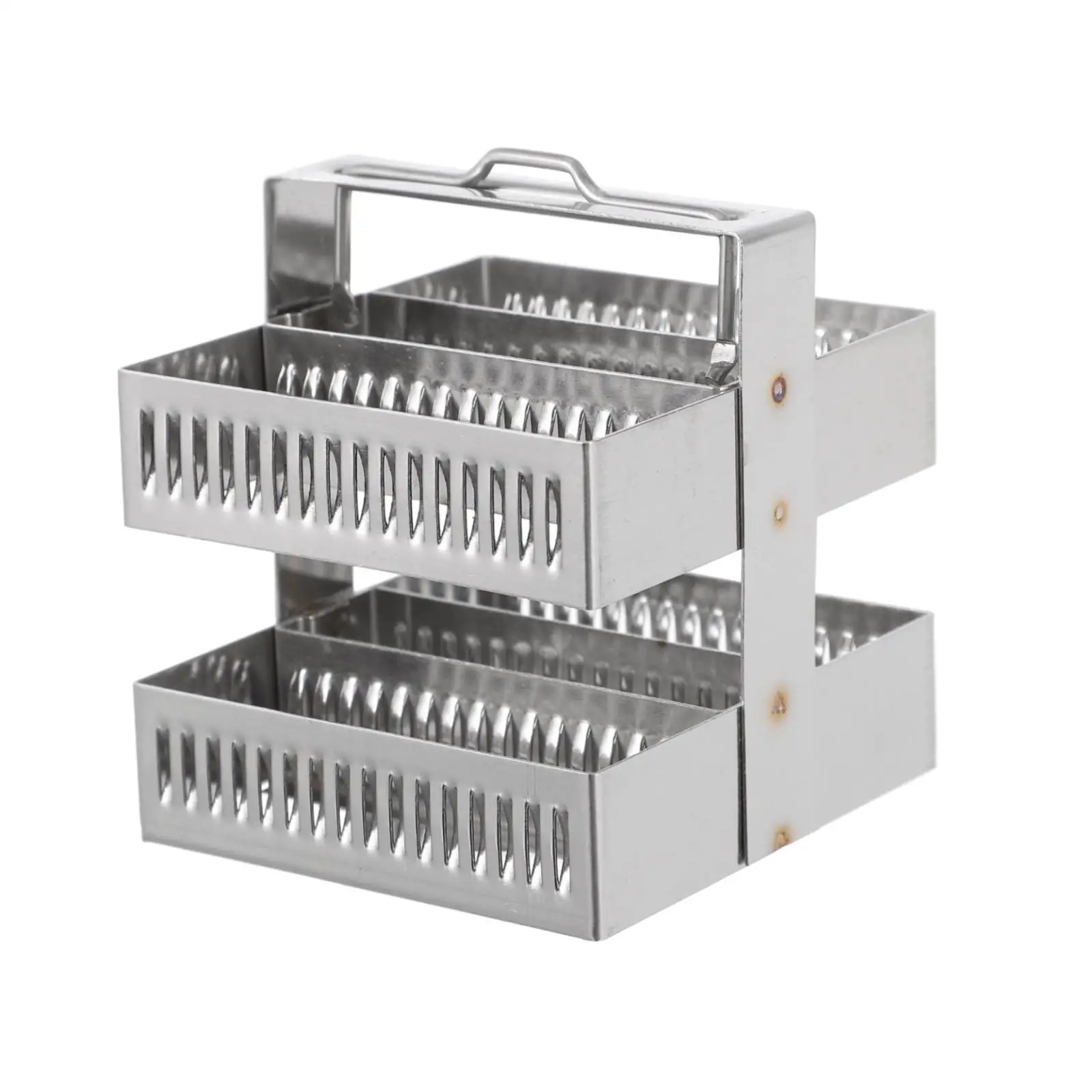 30 Positions Stainless Steel Staining Rack Glass Slides Holder Microscope Slide Drying Storage Bracket Teaching Equipment
30 Positions Stainless Steel Staining Rack Glass Slides Holder Microscope Slide Drying Storage Bracket Teaching Equipment