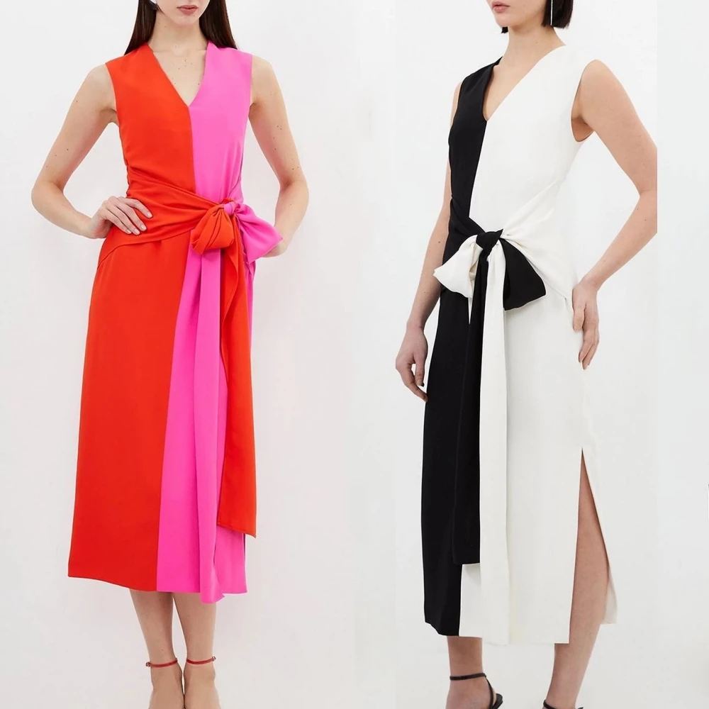 Customized Simple Formal Evening V-Neck A-line Ankle-Length Satin Bespoke Occasion Dresses
Customized Simple Formal Evening V-Neck A-line Ankle-Length Satin Bespoke Occasion Dresses