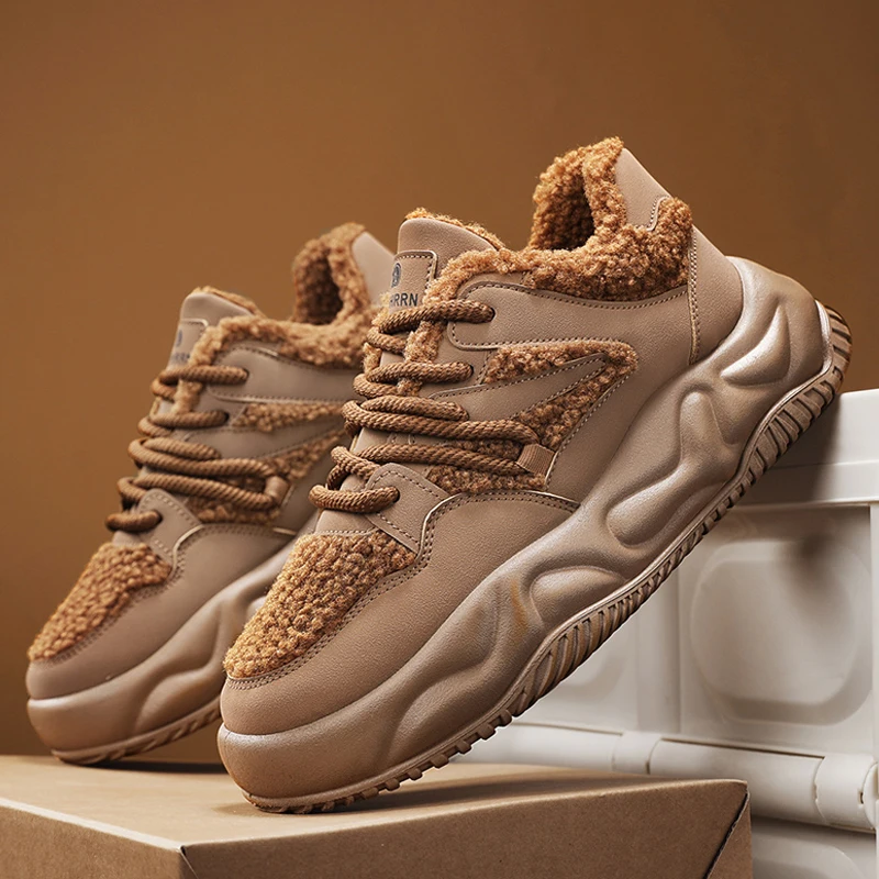 Winter New Men's Casual and Warm Sports Shoes with Fleece Trendy and Versatile Comfortable Low Cut and Thick Soled Cotton Shoes
Winter New Men's Casual and Warm Sports Shoes with Fleece Trendy and Versatile Comfortable Low Cut and Thick Soled Cotton Shoes