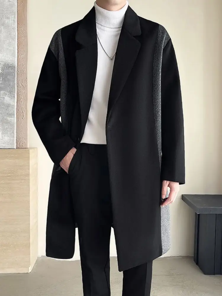 Мужское шерстяное пальто средней длины, утепленное, осенне-зимнее, в британском стиле, модное, длинное, ниже колена, ветровка, молодежное, стильное
Мужское шерстяное пальто средней длины, утепленное, осенне-зимнее, в британском стиле, модное, длинное, ниже колена, ветровка, молодежное, стильное