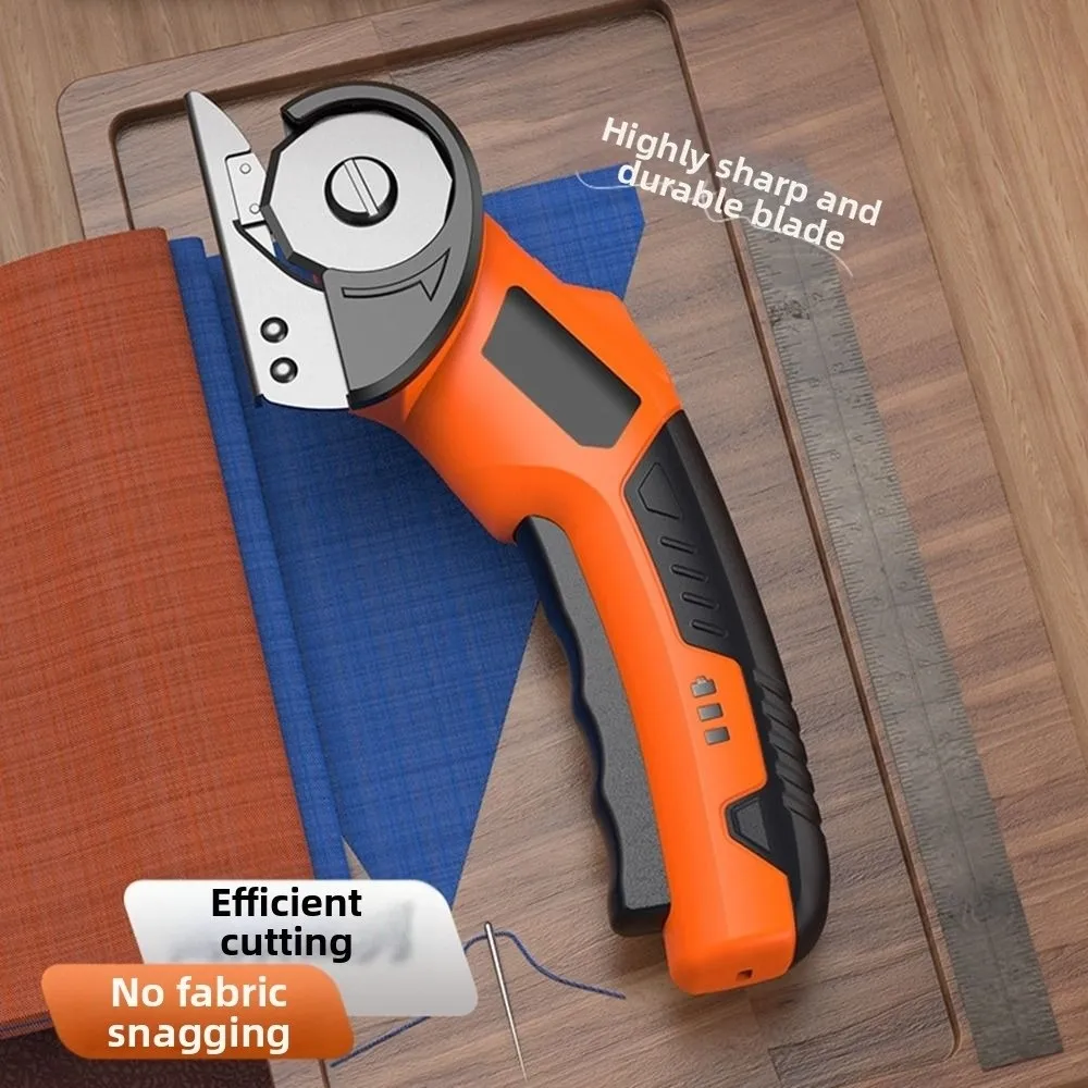 Электрические ножницы с защитным замком, быстрая резка, бесшумная работа, вращающиеся лезвия, удобная рукоятка, нескользящая ручка, инструмент для резки кожи
Электрические ножницы с защитным замком, быстрая резка, бесшумная работа, вращающиеся лезвия, удобная рукоятка, нескользящая ручка, инструмент для резки кожи