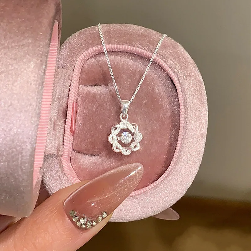 New 925 Sterling Silver Geometric Shape Necklace Personality Simple Pendant Choker Female Birthday Gift Exquisite Jewelry
New 925 Sterling Silver Geometric Shape Necklace Personality Simple Pendant Choker Female Birthday Gift Exquisite Jewelry