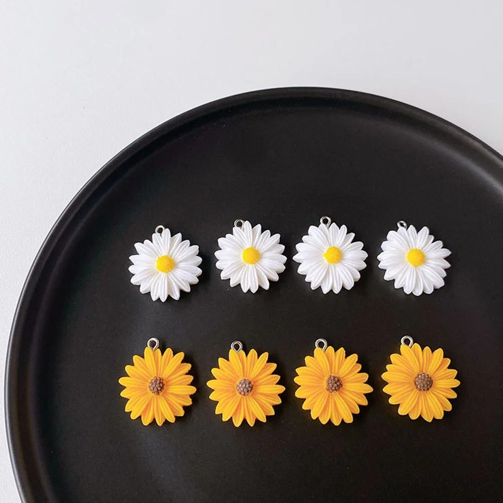 20 Pcs White Yellow Resin Daisy Sunflower Pendants for DIY Jewelry Making Necklace Bracelet Accessories Charm Crafts
20 Pcs White Yellow Resin Daisy Sunflower Pendants for DIY Jewelry Making Necklace Bracelet Accessories Charm Crafts