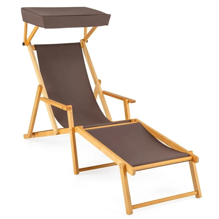 Patio Outdoor Portable Foldable Beach Chaise Lounge Chair w/Adjustable Canopy
Patio Outdoor Portable Foldable Beach Chaise Lounge Chair w/Adjustable Canopy