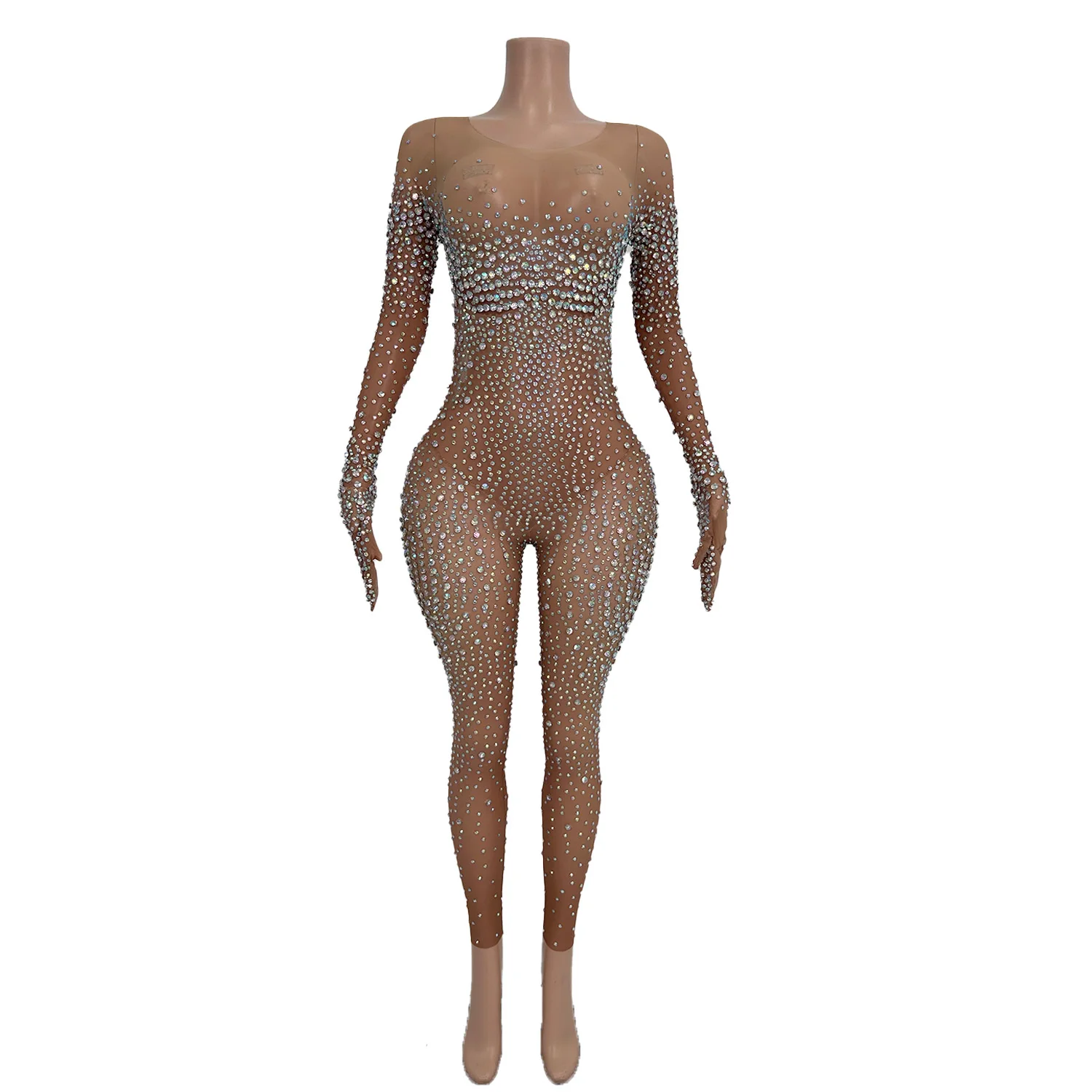 Fashion Multicolor Crystal Bodysuit Long Sleeves Jumpsuit Party Romper Club Clothes Festival Dancer Costume Lady Rhinestone Wear
Fashion Multicolor Crystal Bodysuit Long Sleeves Jumpsuit Party Romper Club Clothes Festival Dancer Costume Lady Rhinestone Wear