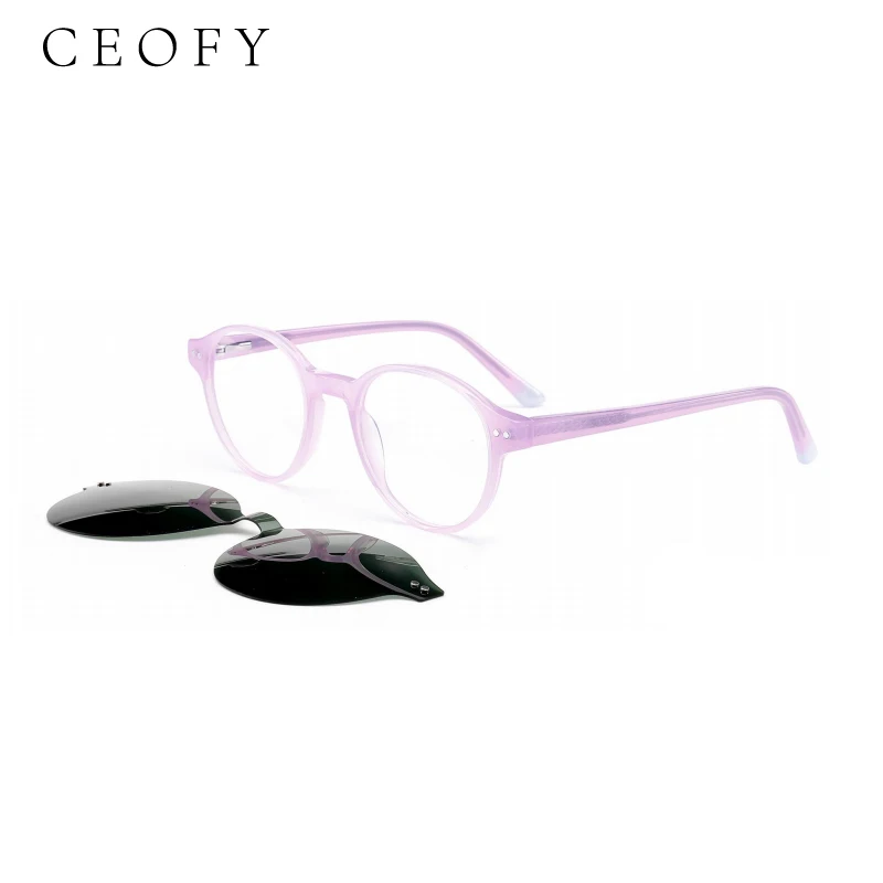 Ceofy Acetate Women Eyeglasses Frame Round Vintage Optical Myopia Regular Prescription Popular Ins Glasses Frame High quality
Ceofy Acetate Women Eyeglasses Frame Round Vintage Optical Myopia Regular Prescription Popular Ins Glasses Frame High quality