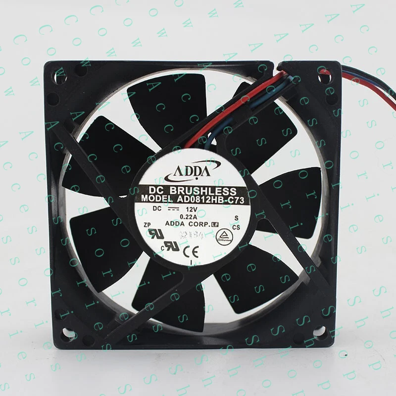 PP+ 1 pcs Fan DC12V 0.22A 8CM 8020 3 Wire cooling fan AD0812HB-C73
PP+ 1 pcs Fan DC12V 0.22A 8CM 8020 3 Wire cooling fan AD0812HB-C73