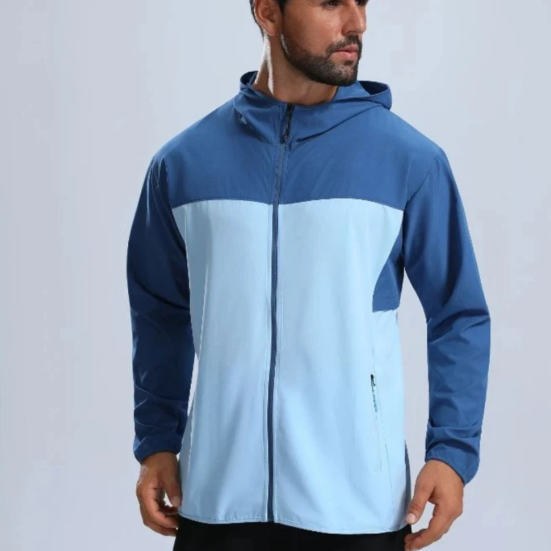 Men's Color Block Hooded Jacket Quick Dry Breathable Outdoor Hiking Windbreaker
Men's Color Block Hooded Jacket Quick Dry Breathable Outdoor Hiking Windbreaker