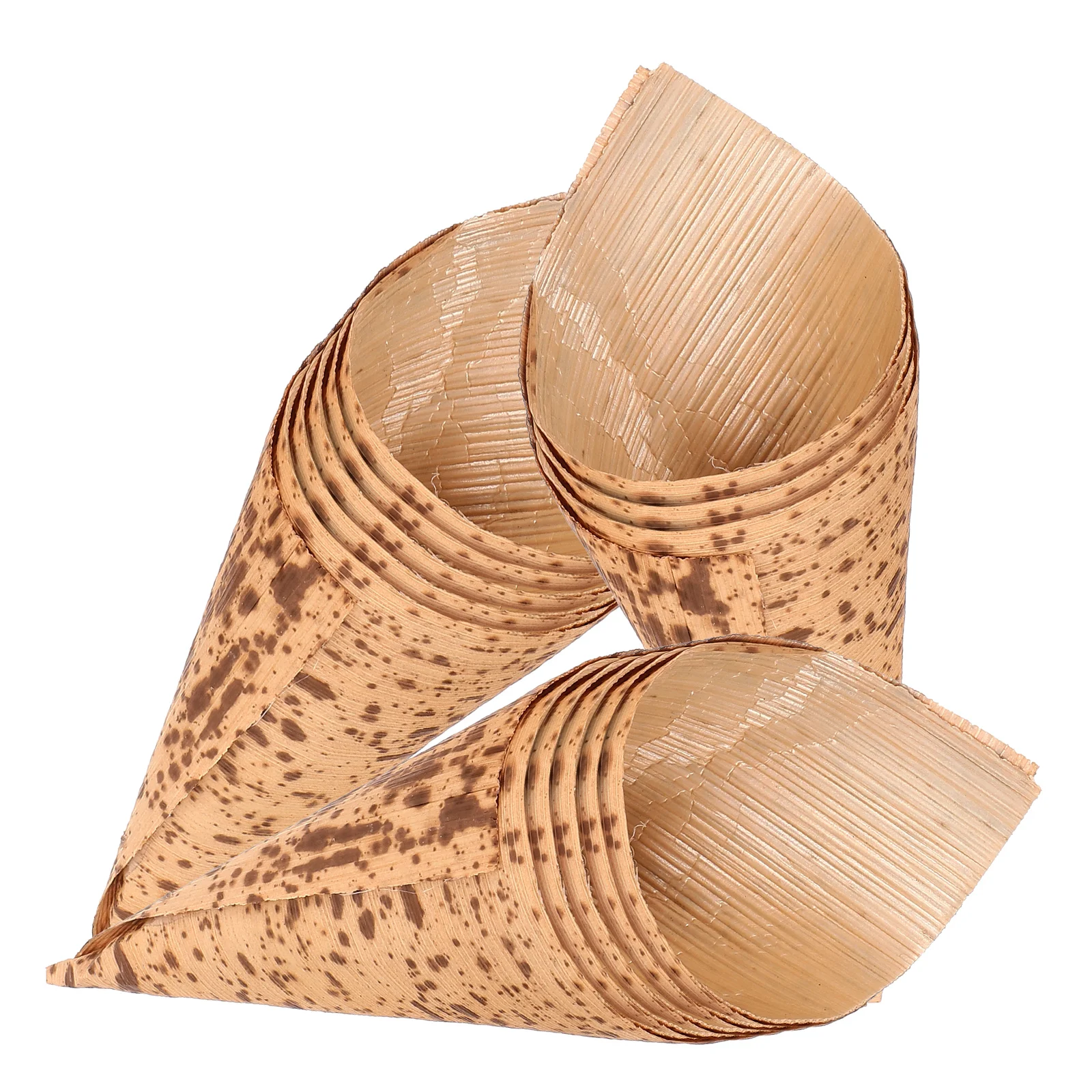 50 Pcs Bamboo Cone Cups Disposable Tasting Cones for Ice Cream Candy Party Appetizer Storage Serving Container
50 Pcs Bamboo Cone Cups Disposable Tasting Cones for Ice Cream Candy Party Appetizer Storage Serving Container