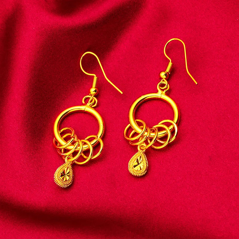24K Gold Teardrop Ear Hooks | AU999 Pure Gold, sleek teardrop on gold hooks, sweet for daily wear
24K Gold Teardrop Ear Hooks | AU999 Pure Gold, sleek teardrop on gold hooks, sweet for daily wear
