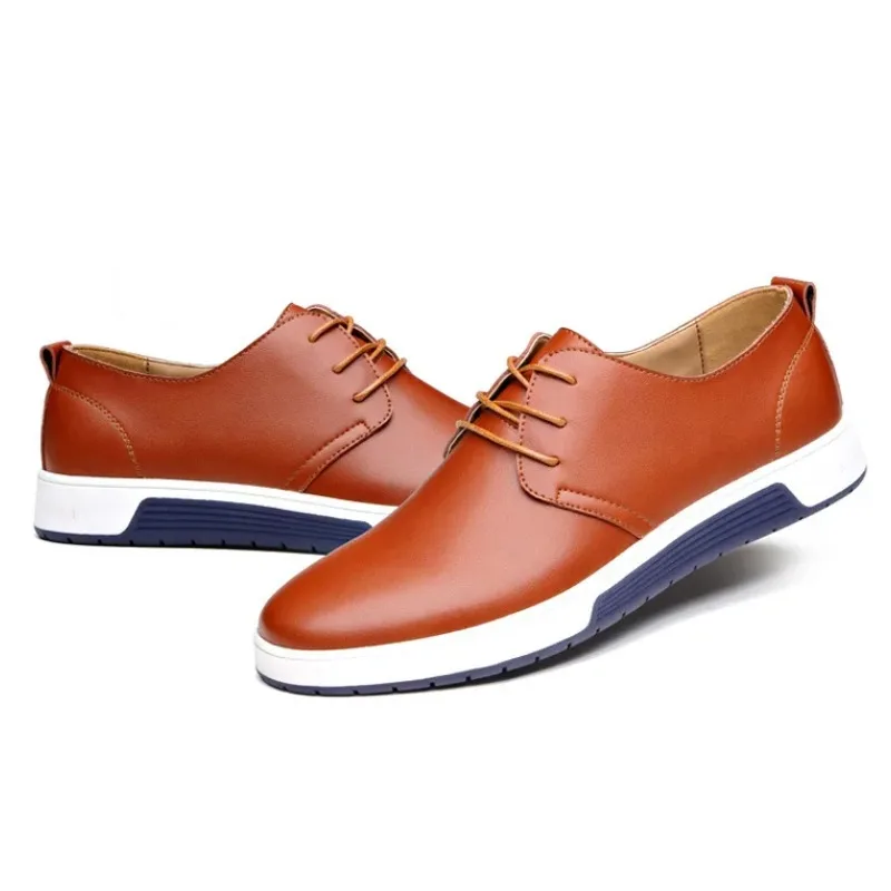 Fashion Men Casual Shoes Mesh Breathable Flat Shoes Male 2025 New Lace-Up Classic Business Leather Shoes designer Men Dress Shoe
Fashion Men Casual Shoes Mesh Breathable Flat Shoes Male 2025 New Lace-Up Classic Business Leather Shoes designer Men Dress Shoe