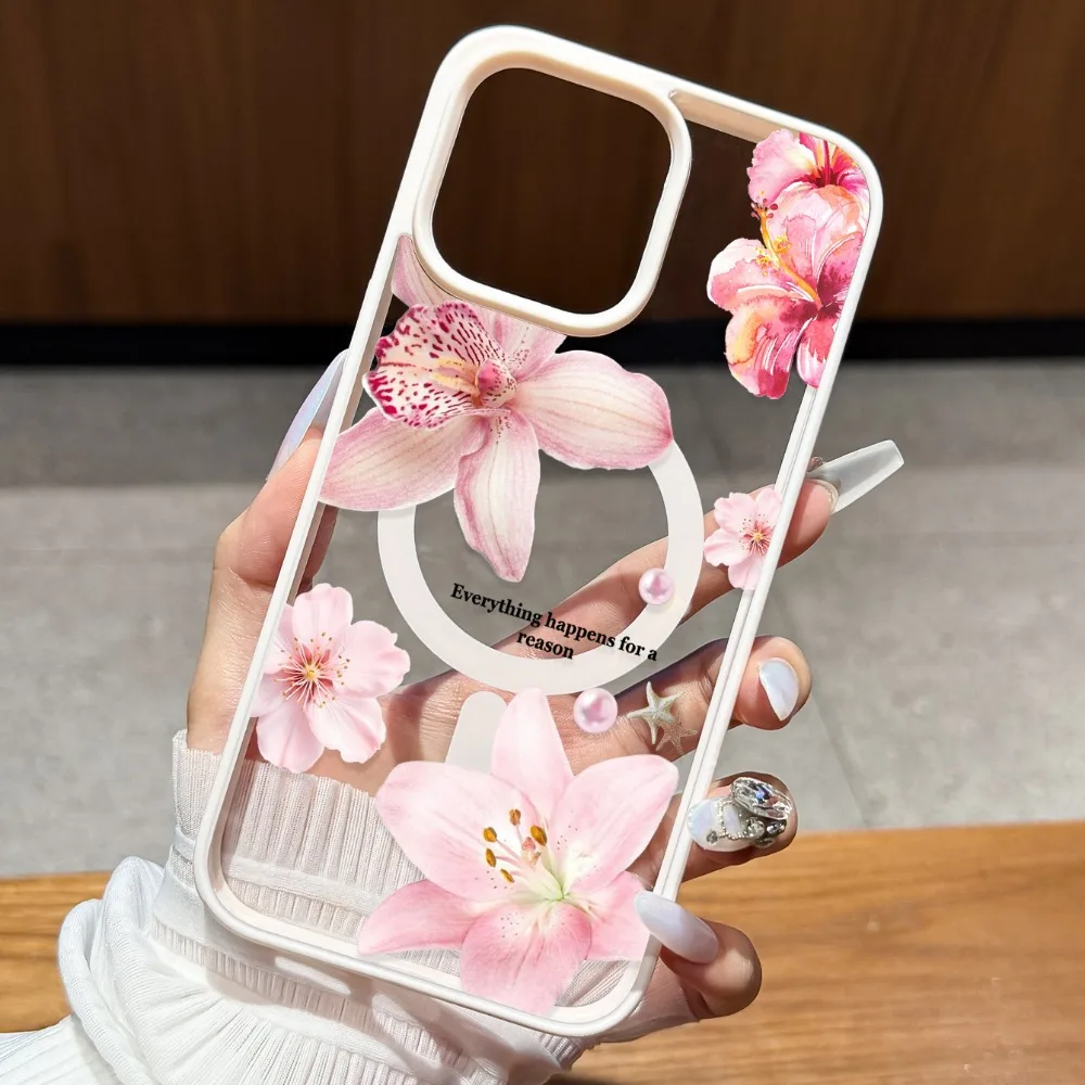 Flower pattern magnetic phone case suitable for iPhone 17 16 15 14 13 12 11 Pro/Max/Plus anti drop and shockproof back cover
Flower pattern magnetic phone case suitable for iPhone 17 16 15 14 13 12 11 Pro/Max/Plus anti drop and shockproof back cover