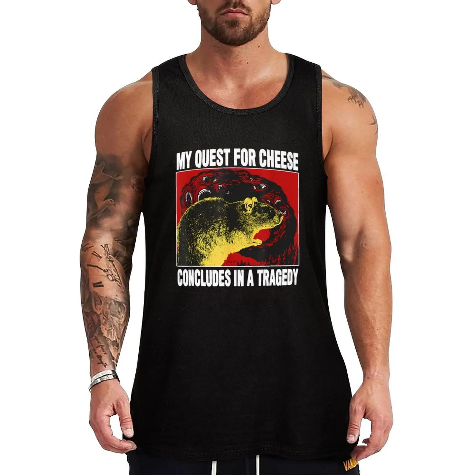 My Quest For Cheese concludes in a tragedy Tank Top Casual Everyday Wear Tank Top Loose Sleeveless Soft
My Quest For Cheese concludes in a tragedy Tank Top Casual Everyday Wear Tank Top Loose Sleeveless Soft